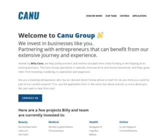 Canugroup.com(Canu Group) Screenshot