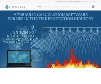 Canutesoft.com(Hydraulic Calculation Software for fire sprinkler protection) Screenshot
