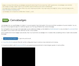 Canvabadges.org(Canvabadges) Screenshot
