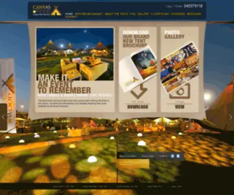 Canvas-AND-Wood.com(Find hire our tents for your party with Canvas and wood in UAE) Screenshot