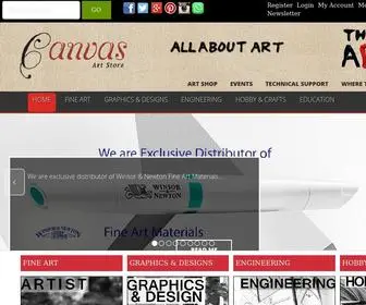 CanvasartStore.com(Art Supplies and Materials in Dubai) Screenshot