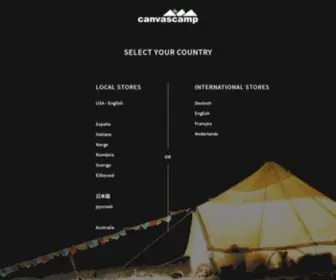 Canvascamp.com(Select your country) Screenshot
