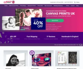Canvasdesign.co.uk(Custom Canvas Prints from £4.99) Screenshot