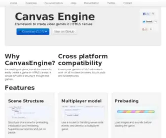 Canvasengine.net(Canvas Engine) Screenshot