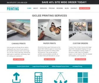 Canvasgicleeprinting.com(Let us turn your photos into canvas prints. canvas giclee printing) Screenshot