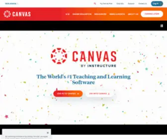 Canvaslms.com(Canvas by Instructure) Screenshot