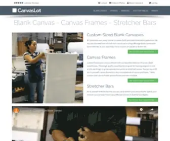 Canvaslot.com(Blank Stretched Canvas) Screenshot
