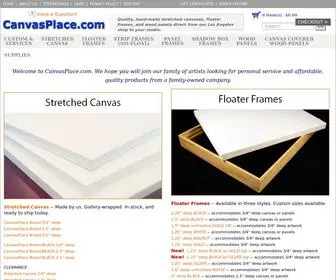 Canvasplace.com(Stretched Canvas for Artists) Screenshot