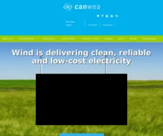 Canwea.ca(Canadian Wind Energy Association) Screenshot