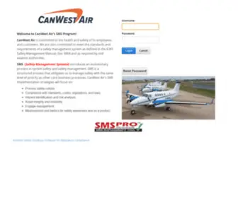 Canwestsafety.com(Safety Management System Best Suited for Airlines) Screenshot