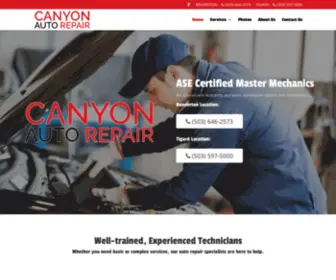 Canyonautorepair.com(Auto Repair) Screenshot