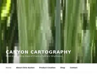 Canyoncartography.com(Hand drawn hiking maps of Chantry Flats and Wrightwood) Screenshot