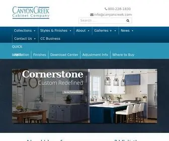 Canyoncreek.com(Canyon Creek Cabinet Company) Screenshot