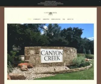 Canyoncreek.net(Canyon Creek HOA) Screenshot