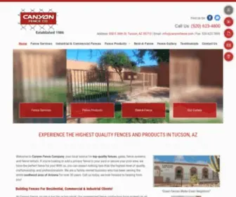 Canyonfence.com(Fence Company in AZ) Screenshot