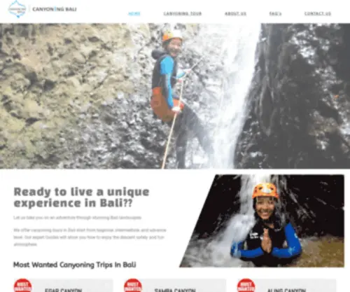 Canyoningbali.id(Canyoning Bali) Screenshot