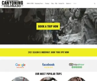 Canyoningcolorado.com(Canyoning Colorado) Screenshot