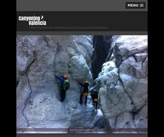 CanyoningValencia.com(Canyoning Valencia) Screenshot