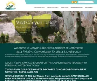Canyonlakechamber.com(Canyon Lake Area Chamber of Commerce & Visitor Center) Screenshot