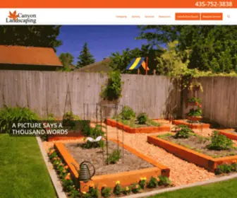 Canyonlandscaping.com(Building your landscape into an experience) Screenshot