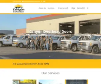 Canyonoverheaddoors.com(Utah Garage Doors) Screenshot