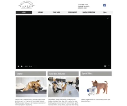 Canyonpetlodge.com(Dog or Cat Board Lodge Daycare) Screenshot