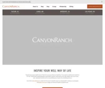 Canyonranch.com(Wellness Resorts) Screenshot