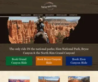 Canyonrides.com(Canyon trail rides) Screenshot