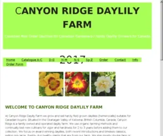 Canyonridgefarm.com(Daylilies) Screenshot