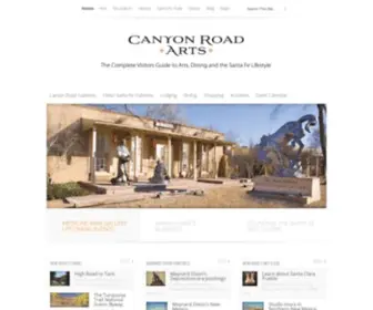 Canyonroadarts.com(Canyon Road Arts) Screenshot