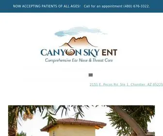 Canyonskyent.com(Canyon Sky ENT) Screenshot