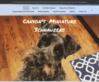 Canyonsminiatureschnauzers.com(Canyon's Miniature Schnauzers) Screenshot