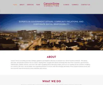 Canyonsnow.com(Canyon Snow Consulting) Screenshot