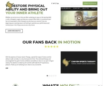 Canyonsportstherapy.com(Physical Therapy Holladay) Screenshot