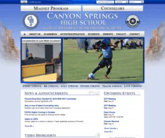 Canyonspringshighschool.org(Canyonspringshighschool) Screenshot