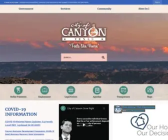 Canyontx.com(City of Canyon) Screenshot