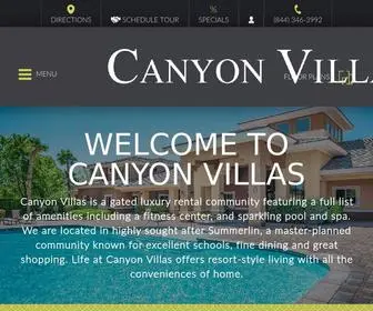 Canyonvillasapartments.com(Apartments in Las Vegas) Screenshot