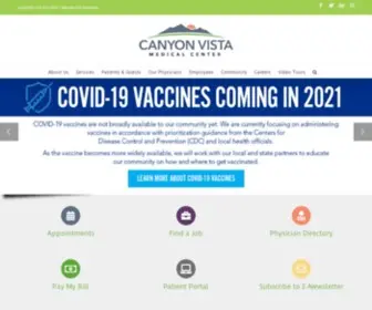 Canyonvistamedicalcenter.com(Canyon Vista Medical Center) Screenshot