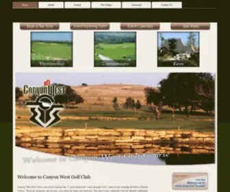 Canyonwestgolf.com(Canyon West Golf Club and The Sundance Club at Canyon West) Screenshot