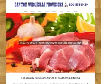 Canyonwholesale.net(Canyon Wholesale Provisions) Screenshot