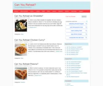 Canyoureheat.com(Can you heat your food twice) Screenshot