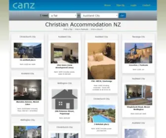 Canz.co.nz(Christian Accommodation NZ) Screenshot