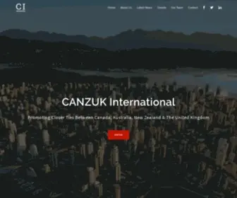 Canzukinternational.com(Promoting Closer Ties Between Canada) Screenshot