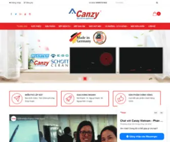 Canzyvietnam.vn(Nhà Phân Phối Chính Thức Thương Hiệu Bếp Canzy Tại Việt Nam. Điện thoại) Screenshot