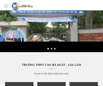 Caobaquat.edu.vn(Trường THPT Cao Bá Quát) Screenshot