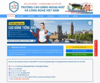 Caodangngoaingu.vn(Trường Cao đẳng Ngoại Ngữ và Công nghệ Việt Nam) Screenshot