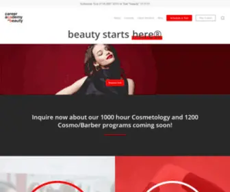 Caofb.com(Beauty School in Orange County) Screenshot