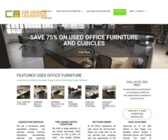 Caofficeliquidators.com(CA Office Liquidators) Screenshot