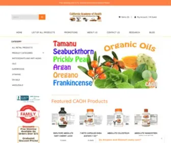 Caoh.com(California Academy of Health) Screenshot