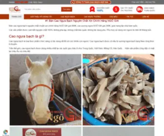 Caonguabach.com(Cao ngựa Minh Châu) Screenshot